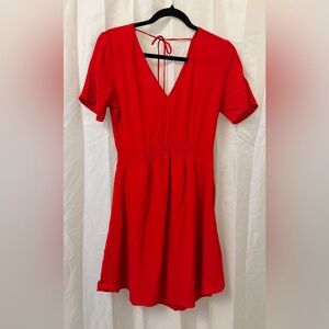 Gentle Fawn Vibrant Red Mini Dress